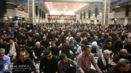 سوگواری زائران حرم کریمه اهل‌بیت در شام شهادت علی بن موسی الرضا(ع)