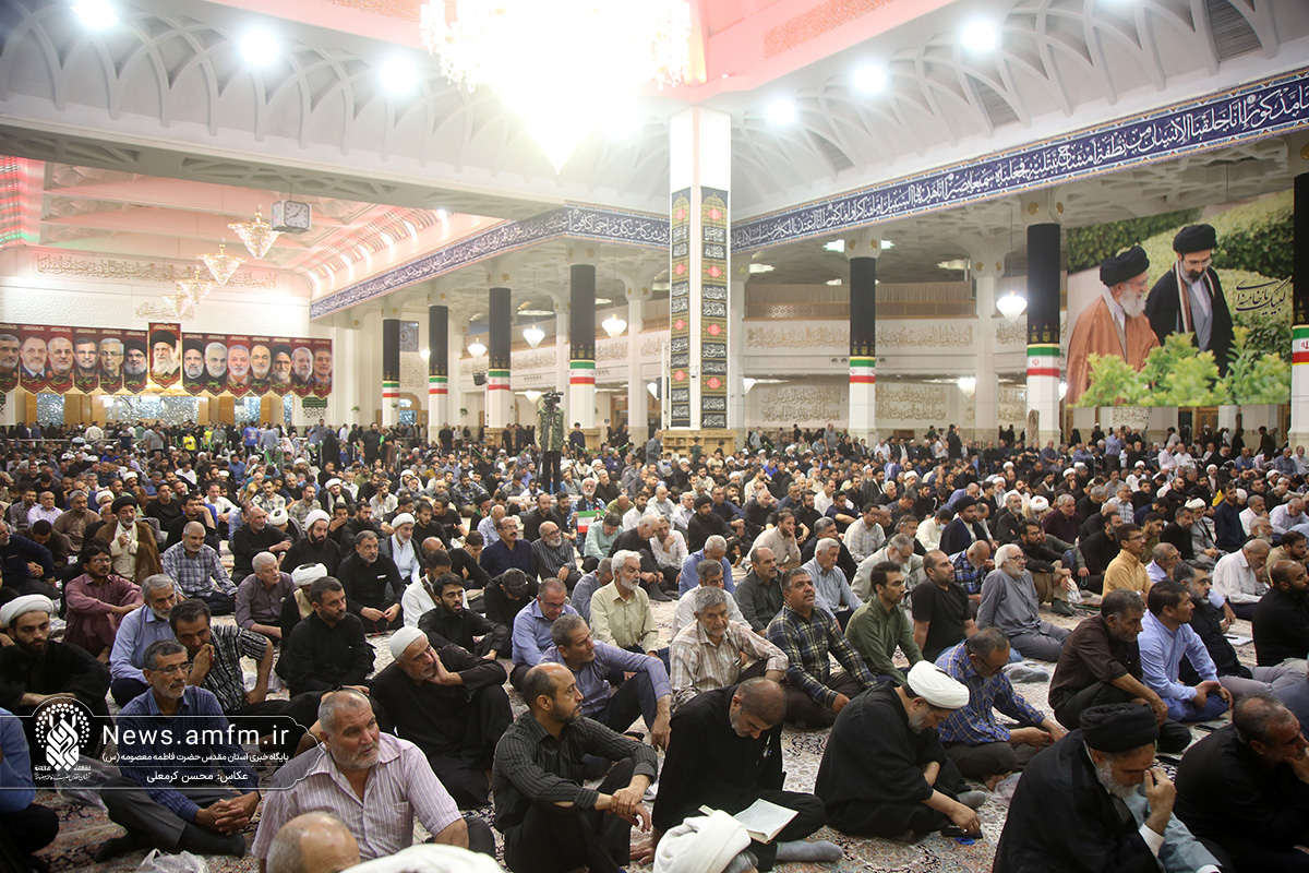 عزاداری شب شهادت امام حسن عسکری (ع) در حرم بانوی کرامت