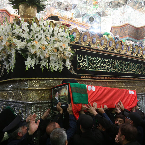 تشییع و تدفین پیکر آیت‌الله شبیری زنجانی در جوار مضجع شریف بانوی کرامت