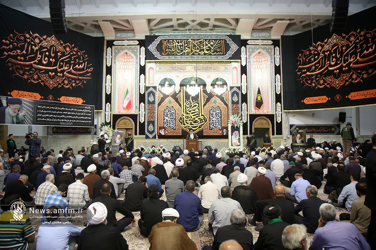 بزرگداشت آیت‌الله العظمی شبیری زنجانی از سوی رهبر معظم انقلاب در حرم بانوی کرامت
