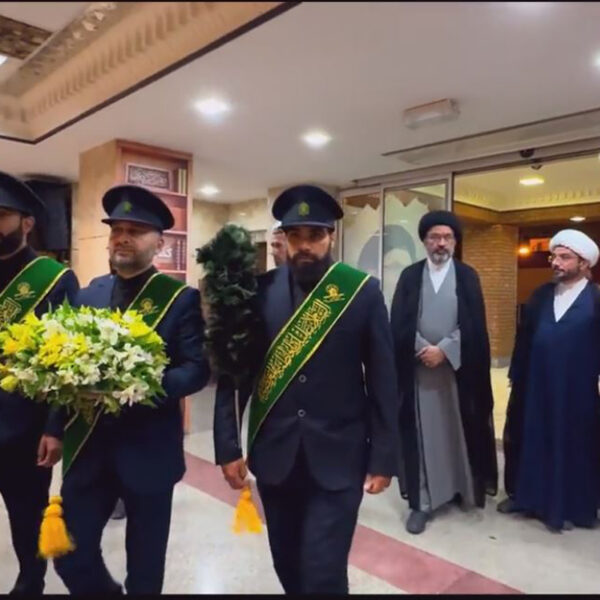 حضور خادمان حرم بانوی کرامت در مراسم سالگرد شهادت شهیدان نصرالله و صفی‌الدین