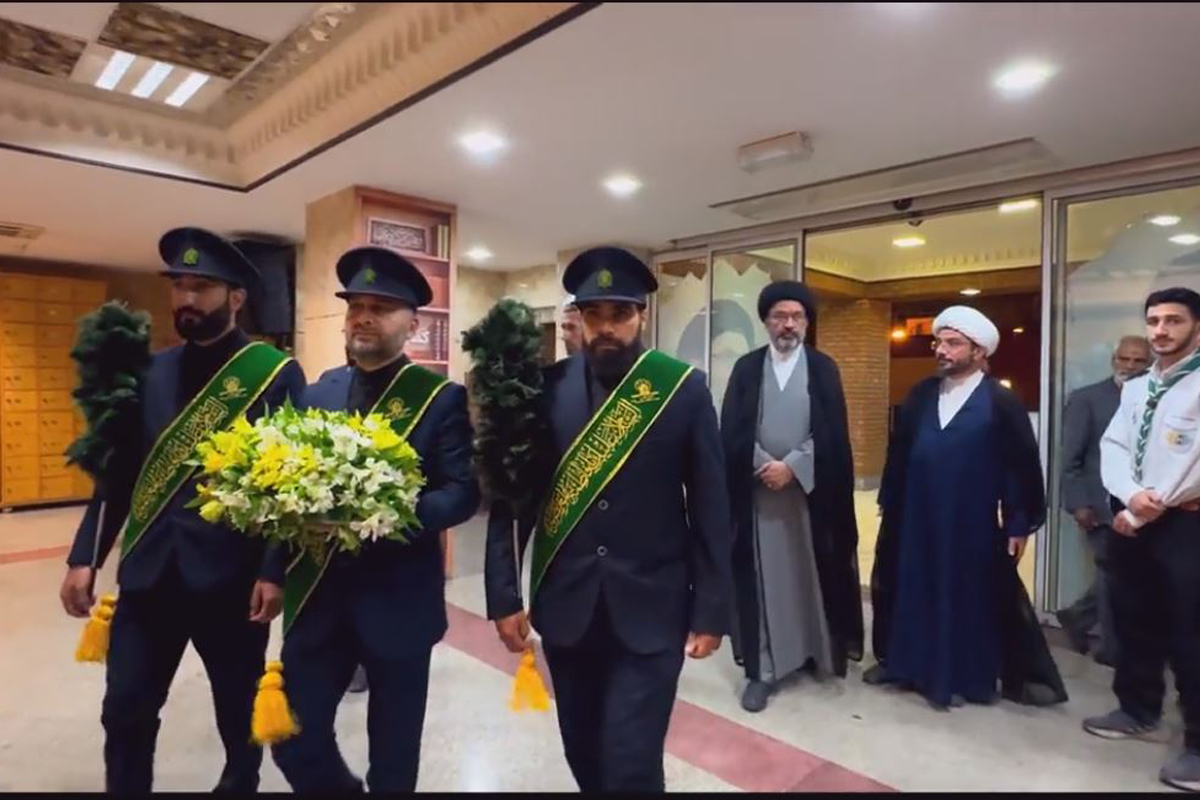 حضور خادمان حرم بانوی کرامت در مراسم سالگرد شهادت شهیدان نصرالله و صفی‌الدین