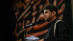 مداحی محمدالجنامی در حرم بانوی کرامت