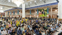 مراسم باشکوه گرامیداشت شهید سید حسن نصرالله در حرم بانوی کرامت