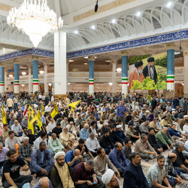 مراسم باشکوه گرامیداشت شهید سید حسن نصرالله در حرم بانوی کرامت