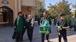 حضور کاروان سفیران کریمه در گلزار شهدای شنب‌غازان تبریز