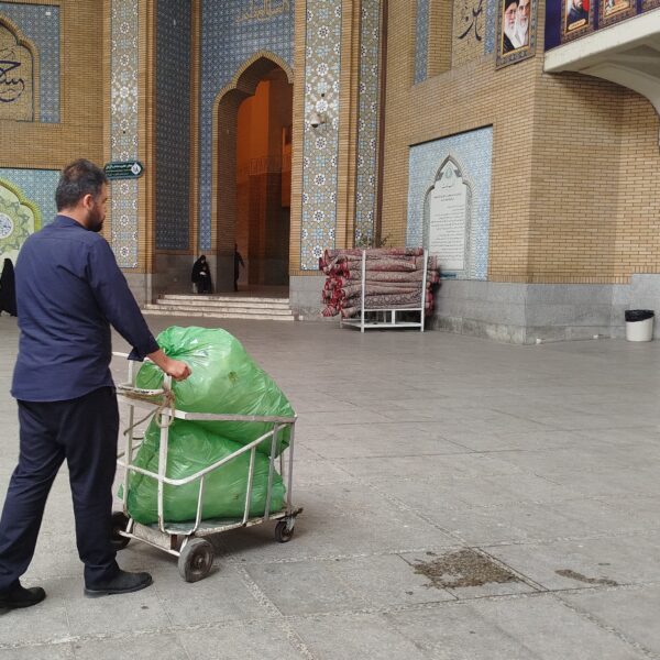 جانمایی شوتینگ پسماند حرم بانوی کرامت در بلوار شهید سلیمانی قم