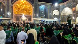 عهد فرماندهان جوان بسیج دانش‌آموزی لرستان در جوار بانوی کرامت