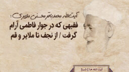 آیت‌الله محمدباقر محسنی ملایری؛ فقیهی که در جوار کریمه اهل بیت(س) آرام گرفت