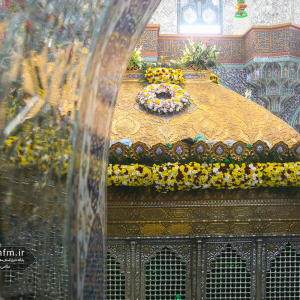 گل آرایی ضریح مطهر حرم حضرت معصومه (س) در آستانه میلاد عقیله بنی‌هاشم