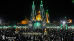حضور پرشور زائران در حرم بانوی کرامت در شب میلاد حضرت زینب کبری (س)