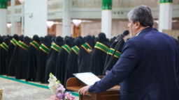 برگزاری آیین معنوی خطبه‌خوانی به مناسبت ولادت حضرت فاطمه‌زهرا سلام الله علیها در حرم بانوی کرامت