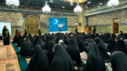 برپایی مراسم معنوی دختران نوجوان در حرم حضرت فاطمه معصومه(سلام الله علیها) به مناسبت لیلة الرغائب