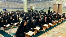 هیئت «معصومانه» هم‌زمان با آغاز ماه مبارک رمضان در حرم مطهر برگزار شد