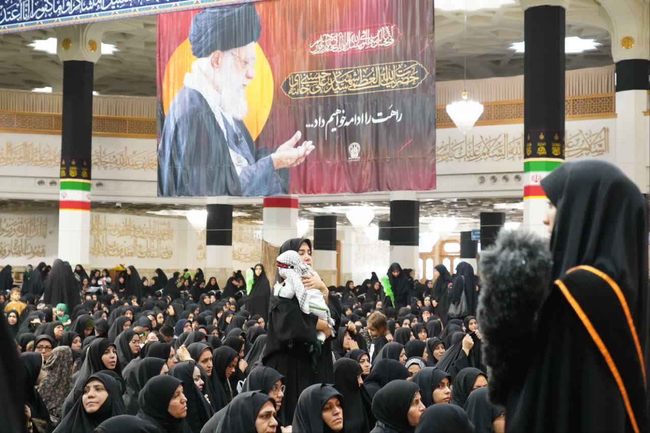 گزارش تصویری از مراسم شیرخوارگان حسینی در حرم حضرت معصومه علیها السلام دهه اول محرم 1448