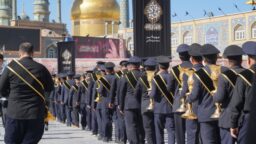 گزارش تصویری دسته عزاداری خادمان در سوگ بانوی کرامت