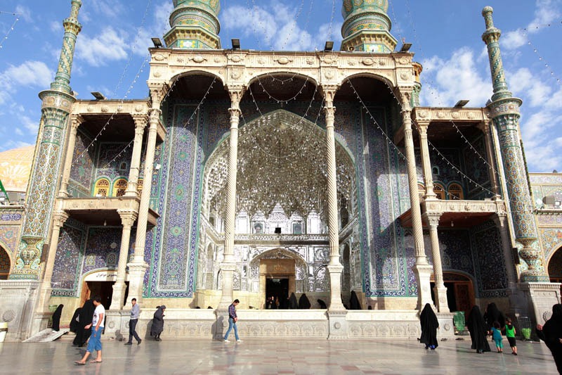 Mirror Porch in Imam Reza Courtyard
