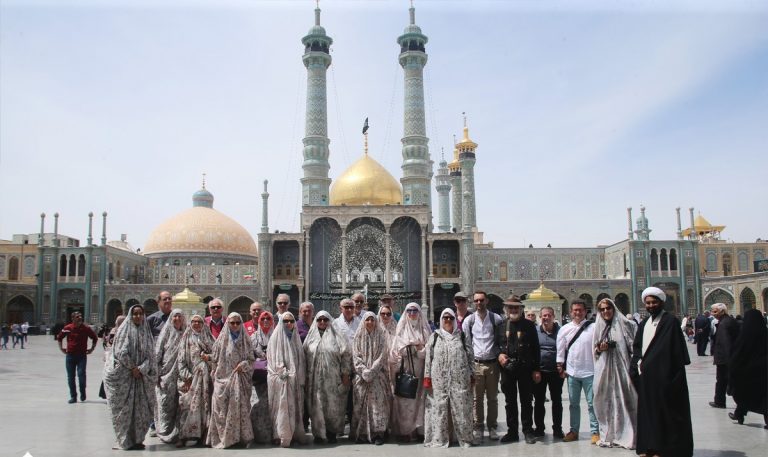 Tourists in the Holy Shrine