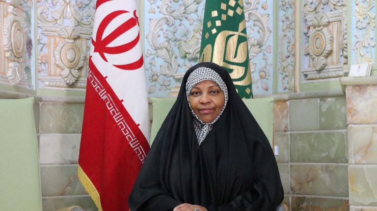 Press TV Anchor, Marzieh Hashemi in the Holy Shrine of Fatima Masuma(s.a)