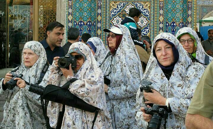 Tourists in the Holy shrine