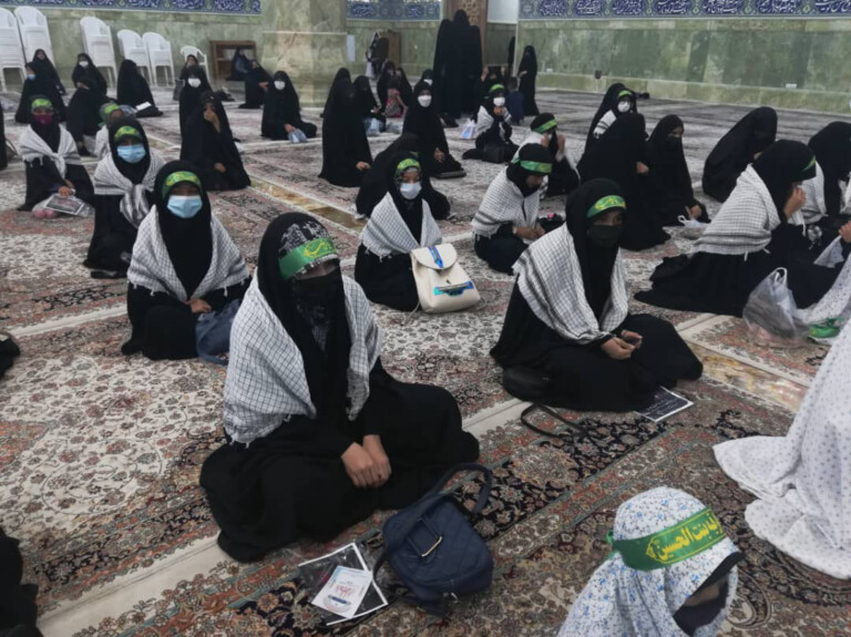 جناب سکینہ سلام اللہ علیہا کی شہادت پر بچیوں کے لئے مجلس عزا کا انعقاد( تصویری رپورٹ)