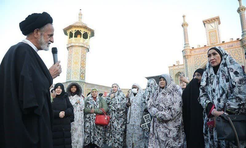 The guests of the International Congress of Influential Women visited the Holy Shrine of Lady Fatima Masuma (SA)