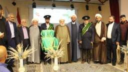 تكريم سفراء و خدام کريمة أهل البيت (عليها السلام) لقادة جبهة المقاومة في سوريا ولبنان