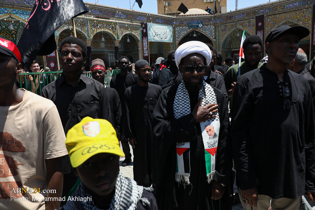 Ashura Mourning Ceremony by African Shia at the Holy Shrine of Lady Fatima Masuma
