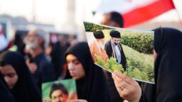 Renewal of Allegiance to the Leader of the Revolution at the Funeral Ceremony of the Martyred Leader in Qom