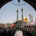 مواكب العزاء بذكرى استشهاد الإمام الرضا (ع) تتوافد على العتبة المعصومية